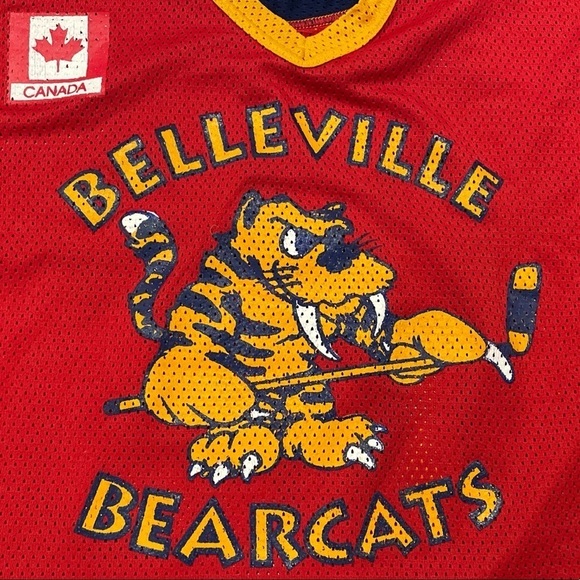 Belleville Bearcats Club Hockey Sports Jersey Sweater Top Athletic Shirt - Picture 6 of 11